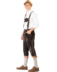 Karl Authentic Leather Lederhosen Plus Size Mens Costume