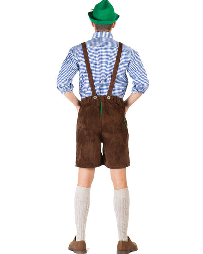 Kurt Deluxe Brown Lederhosen Mens Costume