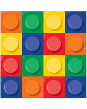Block Party Lunch Napkins Pack of 16