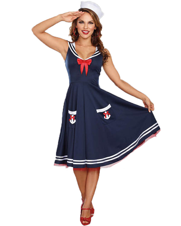 All Aboard Sailor Womens Plus Size Costume