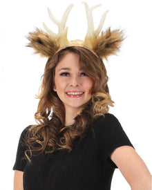 Deer Antlers with Ears Deluxe Headband