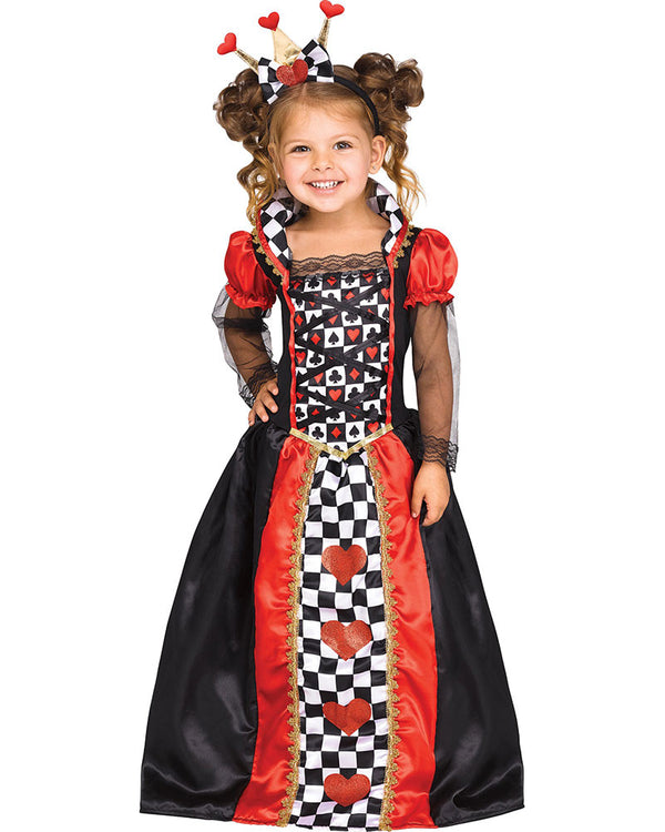 Queen of Hearts Girls Toddler Costume