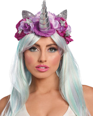 Pink and Silver Unicorn Headpiece