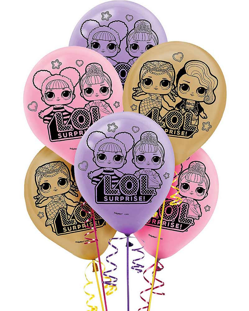 Lol Surprise Latex Balloons Pack of 6