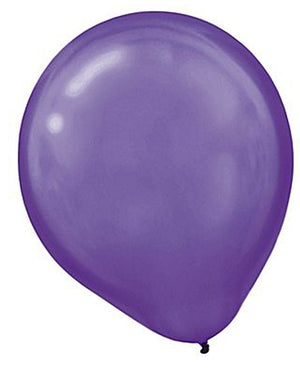 New Purple Latex Balloons Pack of 15
