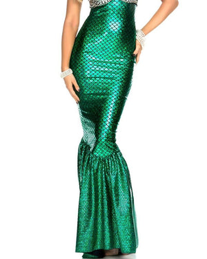 Green Mermaid Skirt Womens Costume