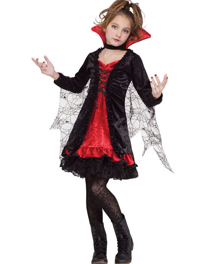 Lace Vampiress Girls Costume