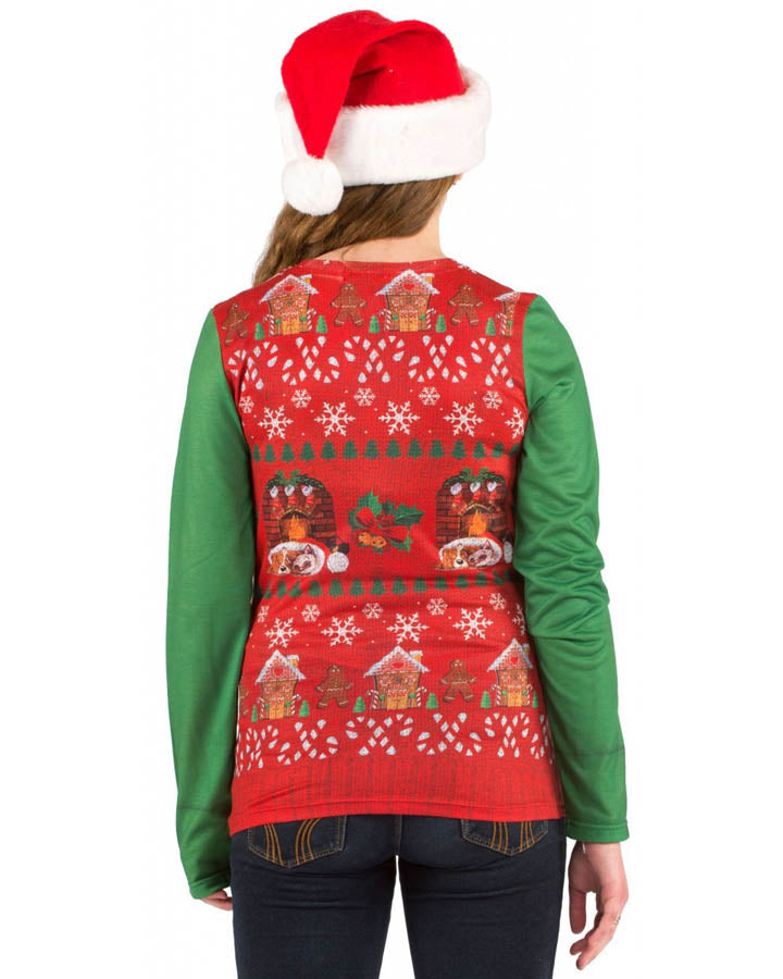 Christmas Vest Womens T Shirt