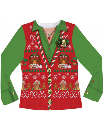 Christmas Vest Womens T Shirt