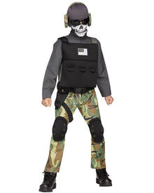 Skull Soldier Boys Halloween Costume