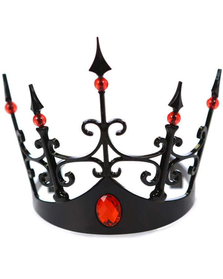 Black Crown with Red Gems