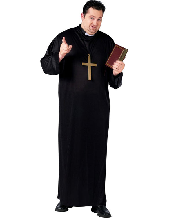 Faithful Priest Mens Plus Size Costume