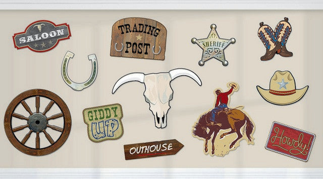 Western Value Pack Cutout Pack of 12