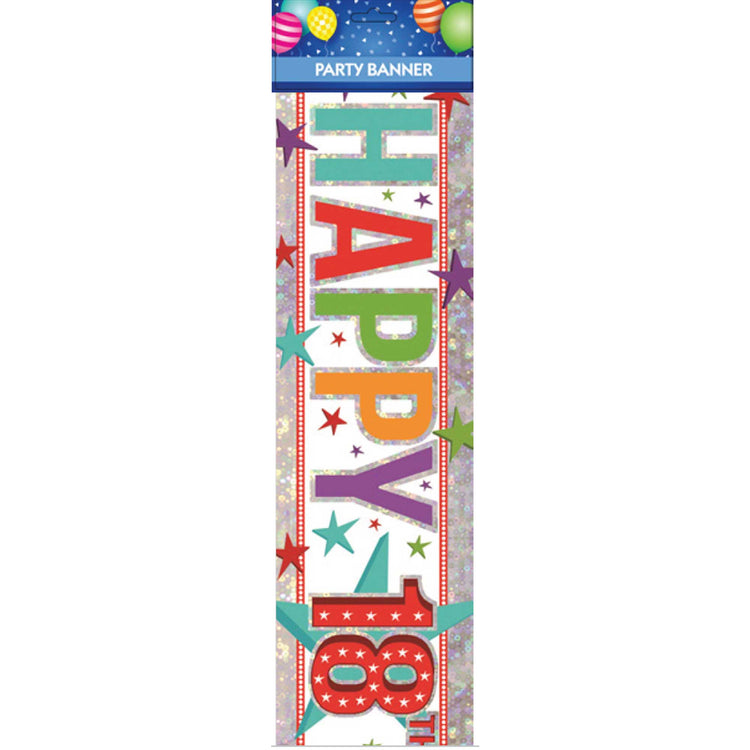 BNR Multi Happy 18th Birthday Banner