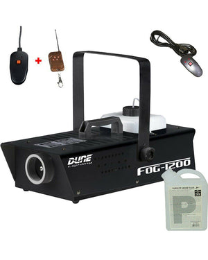 1200W Fog Machine Wire and Wireless Remote and 1L Smoke Liquid