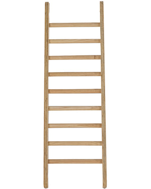 Kids Climbing Hardwood Stained Ladder with 9 Dowels 120cm