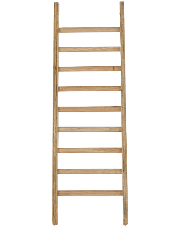 Kids Climbing Hardwood Stained Ladder with 9 Dowels 120cm