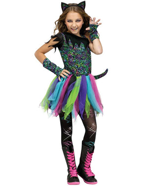 Wild Rainbow Cat Girls Costume