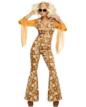 70s Funky Disco Diva Womens Costume