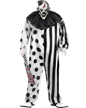 Killer Clown Mens Plus Size Costume