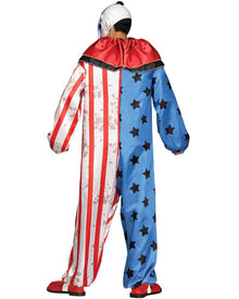 Evil Clown Collared Mens Halloween Costume