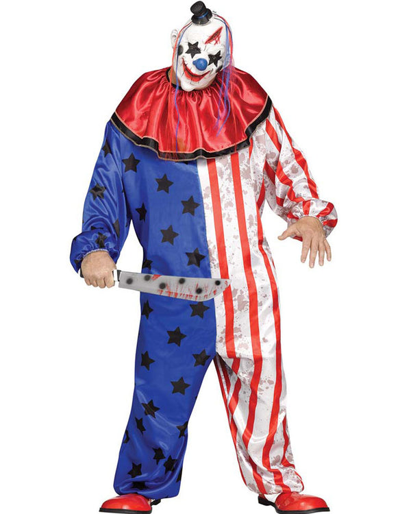 Evil Clown Mens Plus Size Costume