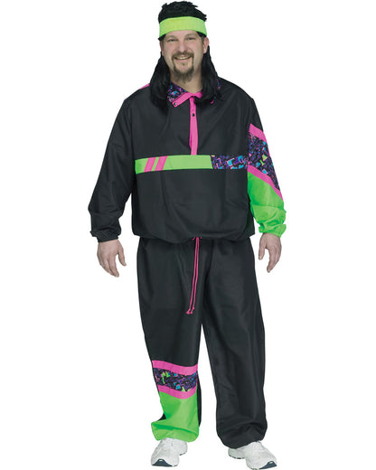 80s Track Suit Plus Size Mens Costume