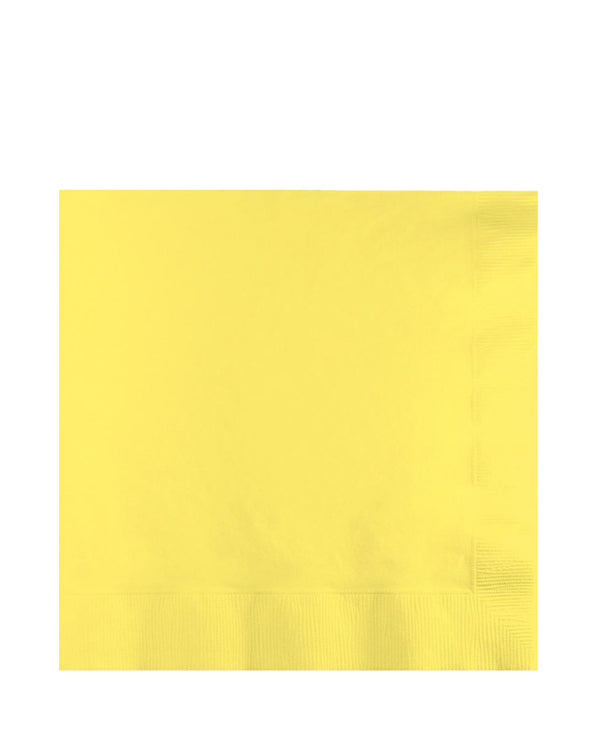 Mimosa Yellow Lunch Napkins Pack of 50