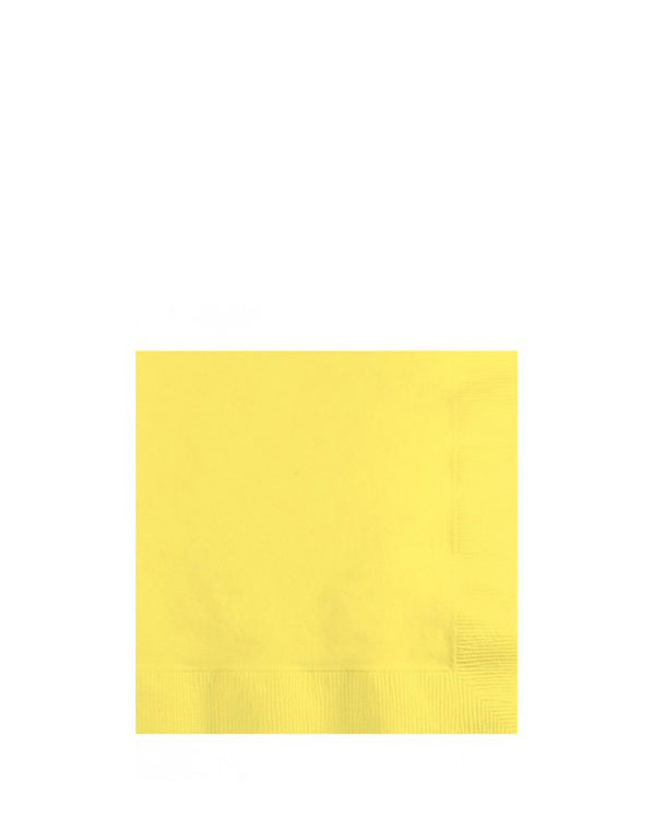 Mimosa Yellow Beverage Napkins Pack of 50