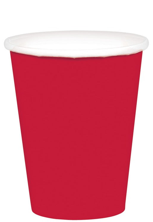 Apple Red 266ml Paper Cups Pack of 20