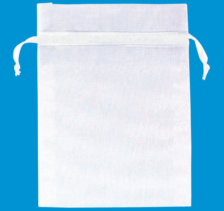 White Organza Bags Pack of 24