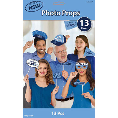 State of Origin NSW Photo Props Pack of 13