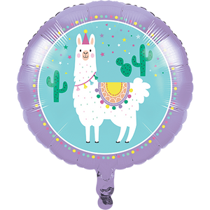 45cm Llama Party Foil Balloon