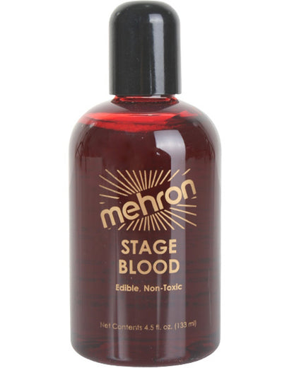 Mehron Bright Red Arterial Stage Blood 133ml For Halloween