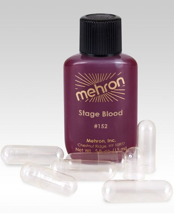 Mehron Bright Red Arterial Stage Blood with 6 Capsules