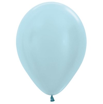 Sempertex 30cm Satin Pearl Blue Latex Balloons 440 - 50PK
