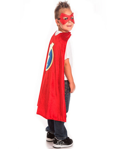 Red Cape and Mask Kids Set