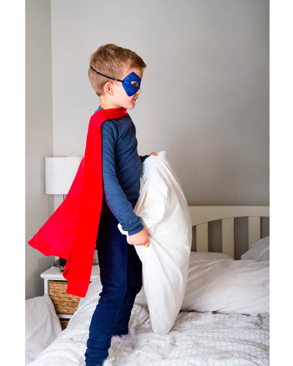 Red Cape and Mask Kids Set
