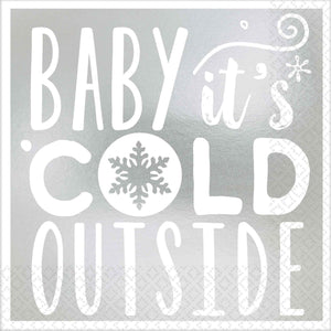 Baby Its Cold Outside Christmas Beverage Napkins Pack of 16