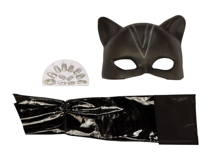 Catwoman Girls Headpiece Glovelets and Claws Set