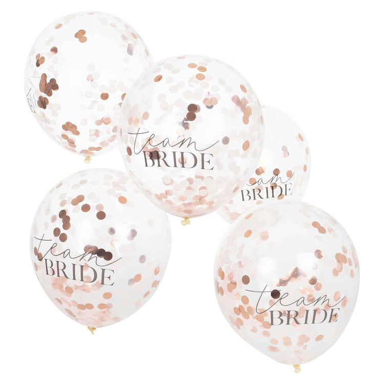 Hen Party Confetti Team Bride 30cm Balloons Pack of 5