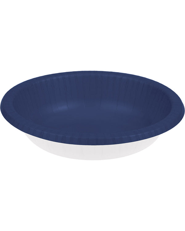 Navy Paper Bowls 590ml Pack of 20