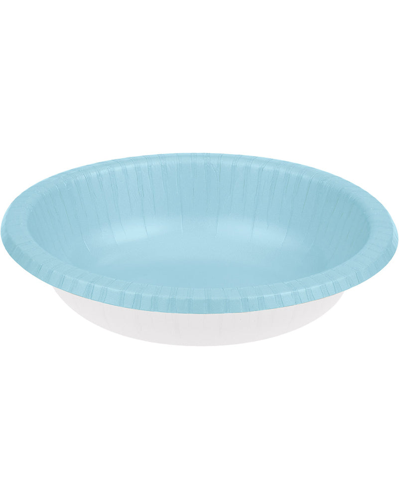 Pastel Blue Paper Bowls 590ml Pack of 20