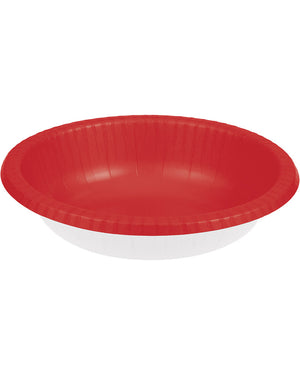 Classic Red Paper Bowls 590ml Pack of 20