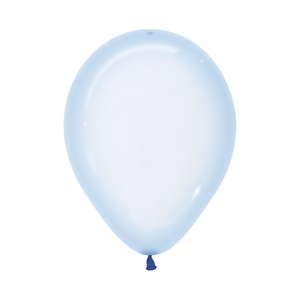Sempertex 30cm Crystal Pastel Blue Latex Balloons 339, 100PK