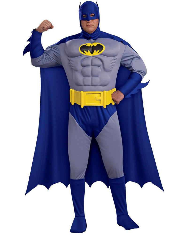 Brave and Bold Deluxe Batman Mens Plus Size Costume