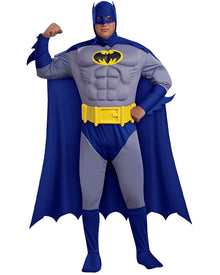 Brave and Bold Deluxe Batman Mens Plus Size Costume