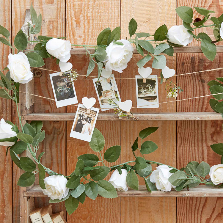 Rustic Country White Flower Garland