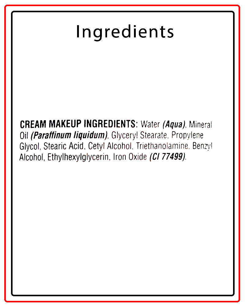 Black Cream Makeup