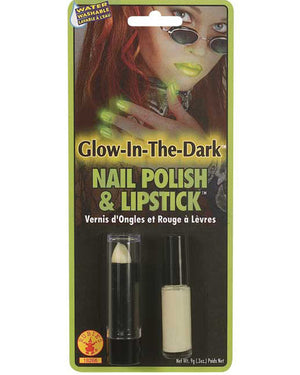 Glow In The Dark Lipstick and Nail Polish